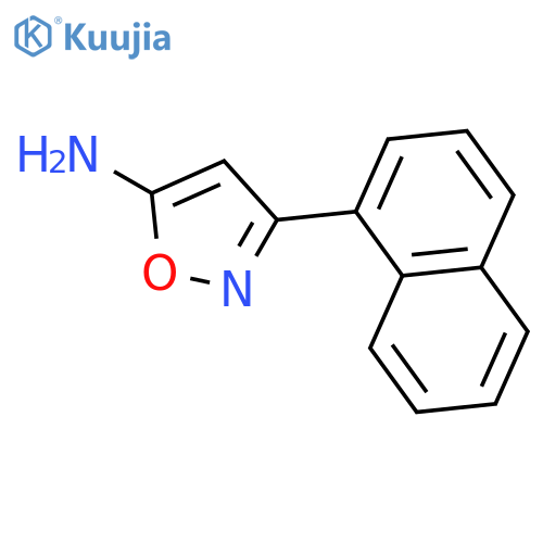 3-NAPHTHALEN-1-YL-ISOXAZOL-5-YLAMINE structure