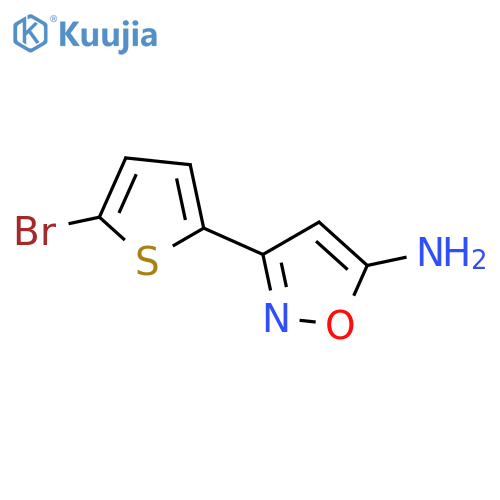 3-(5-bromothiophen-2-yl)-1,2-oxazol-5-amine structure