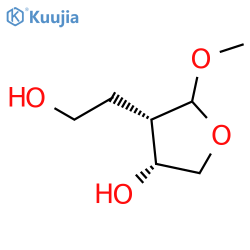 3-Furanethanol, tetrahydro-4-hydroxy-2-methoxy-, (3S,4R)- structure