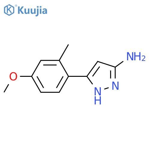 3-(4-Methoxy-2-methylphenyl)-1h-pyrazol-5-ylamine structure