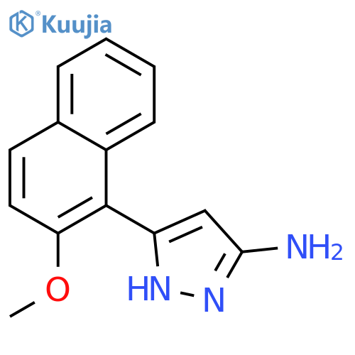3-(2-Methoxy-1-naphthyl)-1h-pyrazol-5-amine structure