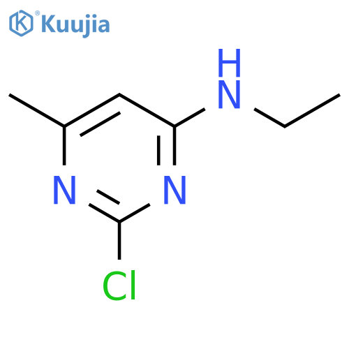 2-chloro-N-ethyl-6-methylpyrimidin-4-amine structure