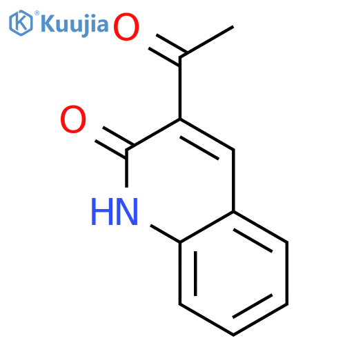 3-Acetyl-1H-quinolin-2-one structure
