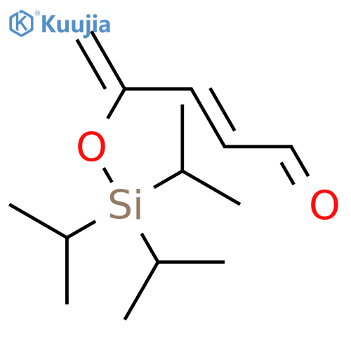 2,4-Pentadienal, 4-[[tris(1-methylethyl)silyl]oxy]-, (2E)- structure