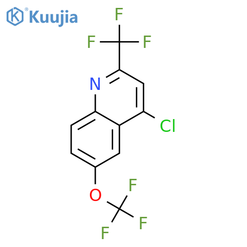 4-Chloro-6-(trifluoromethoxy)-2-(trifluoromethyl)quinoline structure