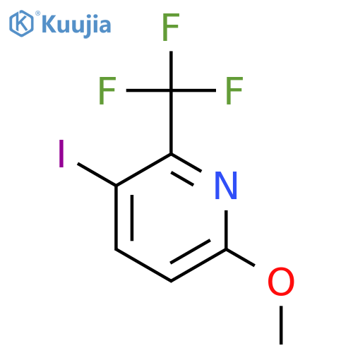 3-Iodo-6-methoxy-2-(trifluoromethyl)pyridine structure