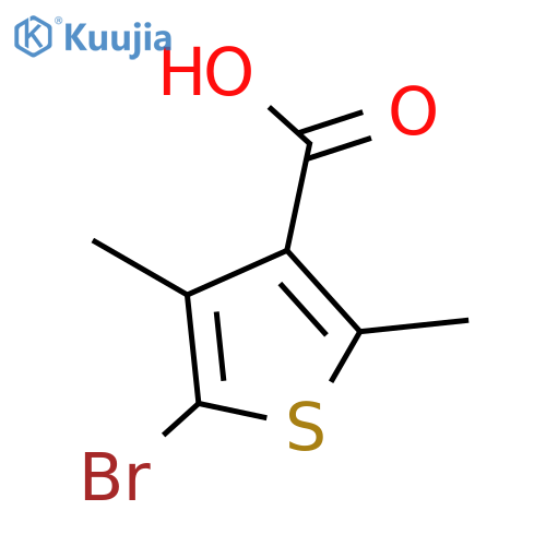 5-bromo-2,4-dimethyl-3-Thiophenecarboxylic acid structure
