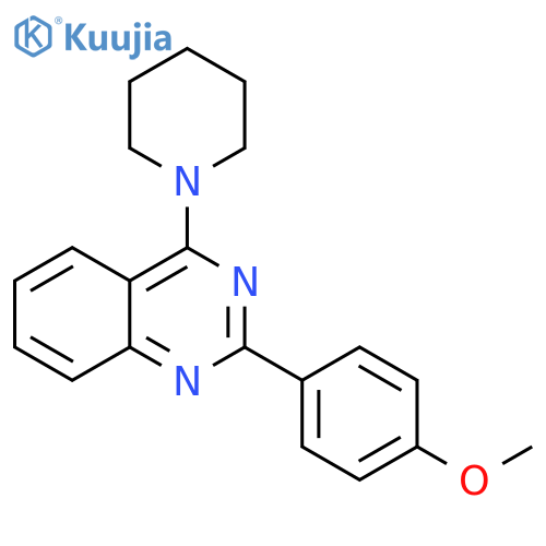 2-(4-methoxyphenyl)-4-(piperidin-1-yl)quinazoline structure