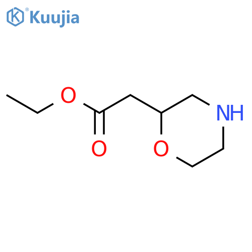 ethyl 2-morpholin-2-ylacetate structure