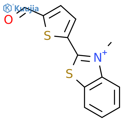 Benzothiazolium, 2-(5-formyl-2-thienyl)-3-methyl- structure