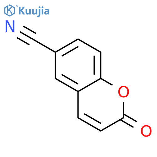 2H-1-BENZOPYRAN-6-CARBONITRILE, 2-OXO- structure
