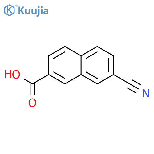 7-Cyanonaphthalene-2-carboxylic Acid structure