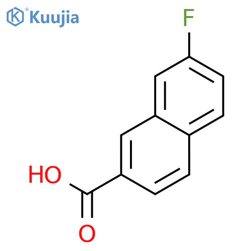 2-Naphthalenecarboxylic acid, 7-fluoro- structure