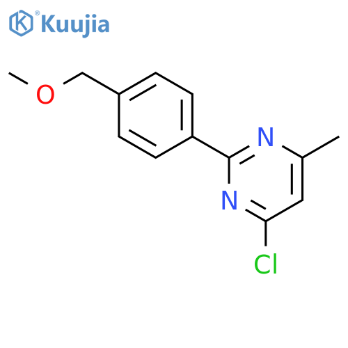 Pyrimidine, 4-chloro-2-[4-(methoxymethyl)phenyl]-6-methyl- structure