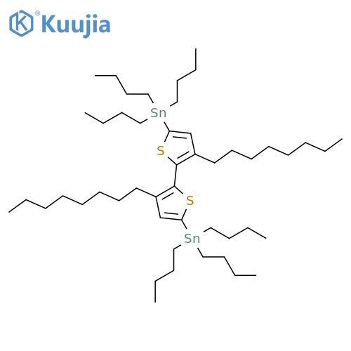 Stannane, (3,3'-dioctyl[2,2'-bithiophene]-5,5'-diyl)bis[tributyl- structure