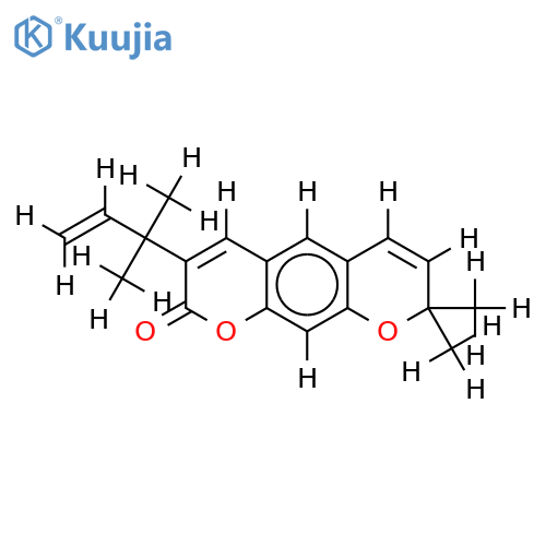 3-(1',1',-dimethylallyl)xanthyletin structure