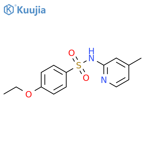 4-ethoxy-N-(4-methylpyridin-2-yl)benzene-1-sulfonamide structure