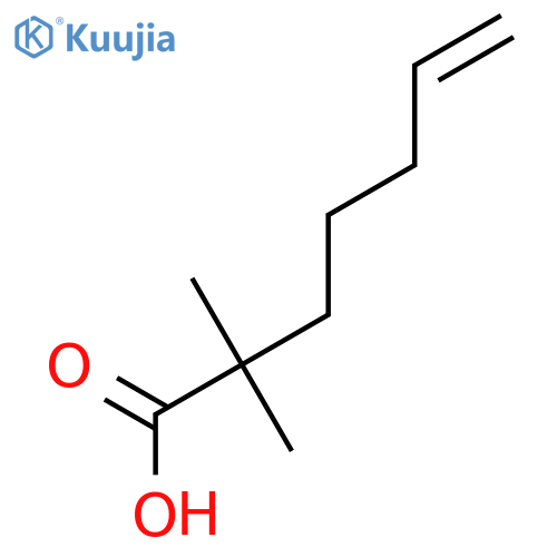 2,2-dimethylhept-6-enoic acid structure
