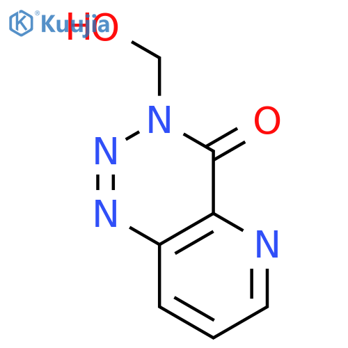 Pyrido[3,2-d]-1,2,3-triazin-4(3H)-one, 3-(hydroxymethyl)- structure