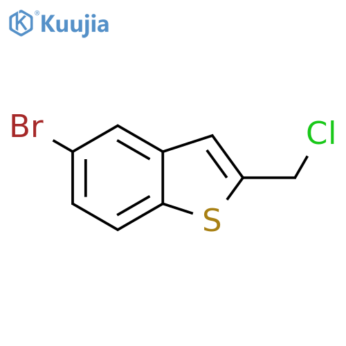 BENZO[B]THIOPHENE, 5-BROMO-2-(CHLOROMETHYL)- structure
