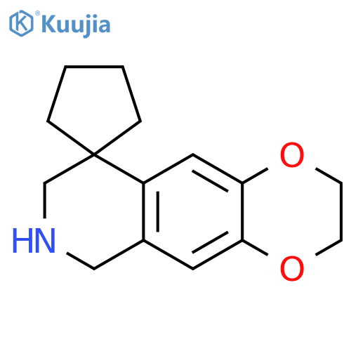 Spiro[cyclopentane-1,9'(6'H)-[1,4]dioxino[2,3-g]isoquinoline], 2',3',7',8'-tetrahydro- structure