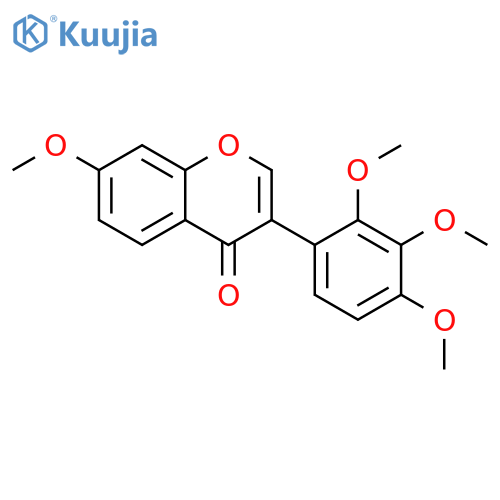 4H-1-Benzopyran-4-one,7-methoxy-3-(2,3,4-trimethoxyphenyl)- structure