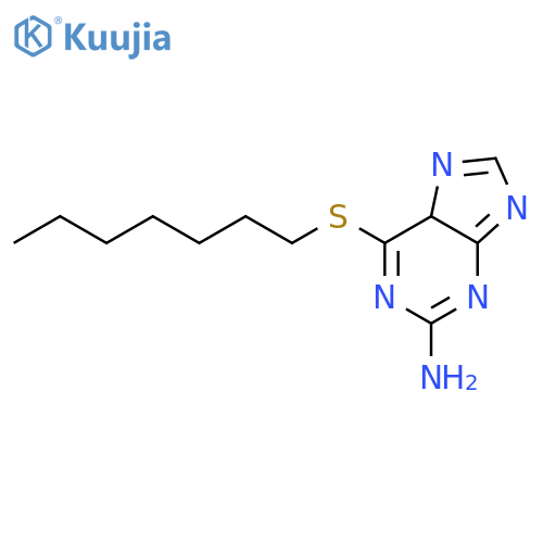 6-heptylsulfanyl-7h-purin-2-amine structure