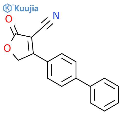 4-1,1'-Biphenyl-4-yl-2-oxo-2,5-dihydro-3-furancarbonitrile structure