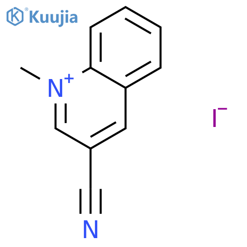 Quinolinium, 3-cyano-1-methyl-, iodide structure