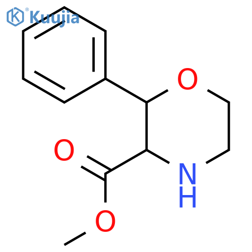 2-Phenyl-morpholine-3-carboxylic acid methyl ester structure