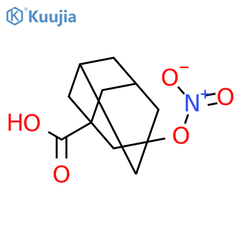 Tricyclo[3.3.1.13,7]decane-1-carboxylicacid, 3-(nitrooxy)- structure