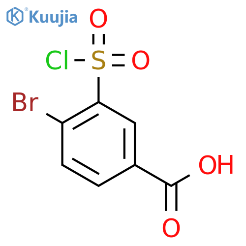 4-Bromo-3-chlorosulfonyl-benzoic acid structure