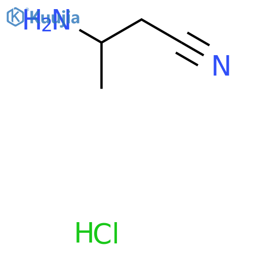 3-Aminobutanenitrile hydrochloride structure