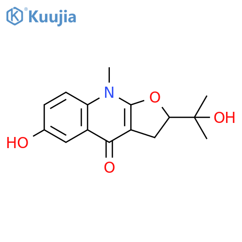Furo[2,3-b]quinolin-4(2H)-one, 3,9-dihydro-6-hydroxy-2-(1-hydroxy-1-methylethyl)-9-methyl- (9CI) structure