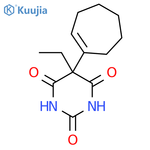 2,4,6(1H,3H,5H)-Pyrimidinetrione,5-(1-cyclohepten-1-yl)-5-ethyl- structure