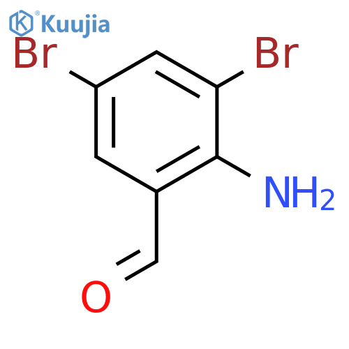 2-Amino-3,5-dibromobenzaldehyde structure