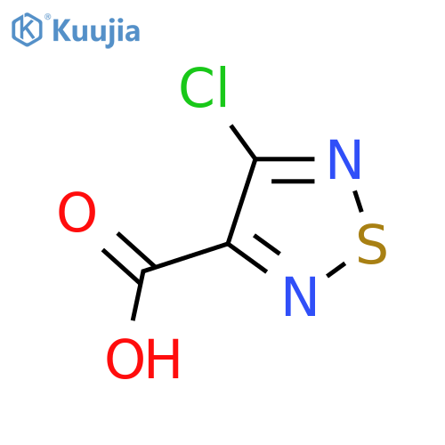 4-chloro-1,2,5-Thiadiazole-3-carboxylic acid structure