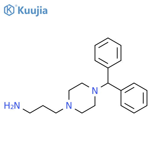 3-4-(Diphenylmethyl)-1-piperazinyl-1-propanamine structure