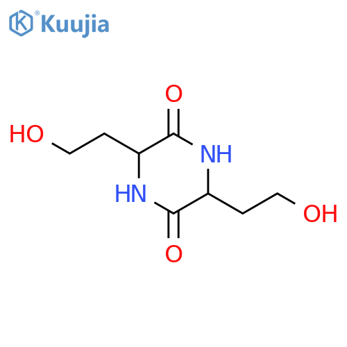 3,6-Bis(2-hydroxyethyl)-2,5-piperazinedione structure