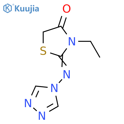 3-ETHYL-2-(4H-1,2,4-TRIAZOL-4-YLIMINO)-1,3-THIAZOLAN-4-ONE structure