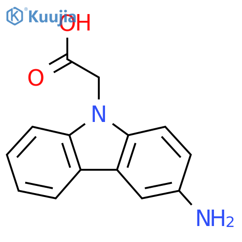 (3-Amino-9H-carbazol-9-yl)acetic acid structure