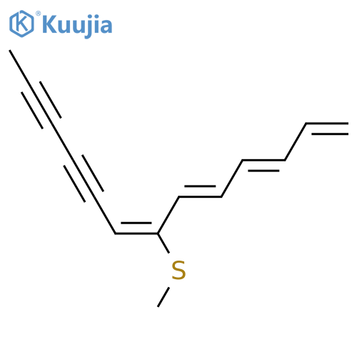 7-(Methylthio)-1,3,5,7-tridecatetraene-9,11-diyne; (3E,5E,7Z)-form structure