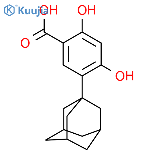 5-(1-Adamantyl)-2,4-dihydroxybenzoic acid structure