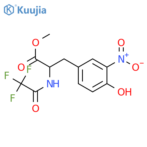 (S)-METHYL 3-(4-HYDROXY-3-NITROPHENYL)-2-(2,2,2-TRIFLUOROACETYLAMINO)PROPIONATE structure