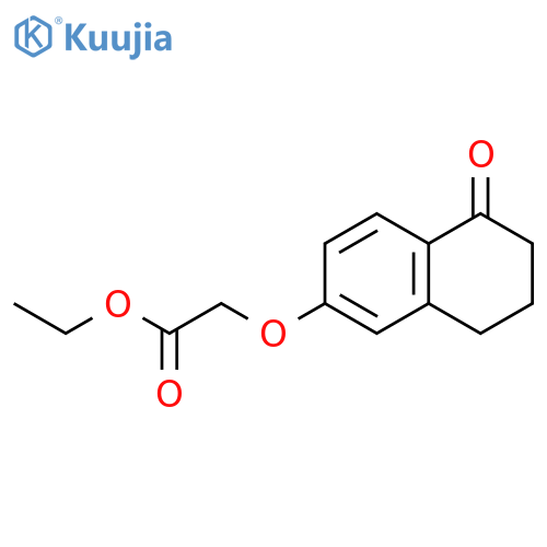 Ethyl 2-((5-oxo-5,6,7,8-tetrahydronaphthalen-2-yl)oxy)acetate structure