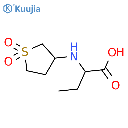 2-(1,1-dioxidotetrahydro-3-thienyl)aminobutanoic Acid structure