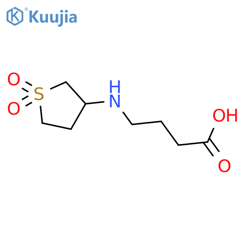 4-[(1,1-dioxo-1λ?-thiolan-3-yl)amino]butanoic acid structure