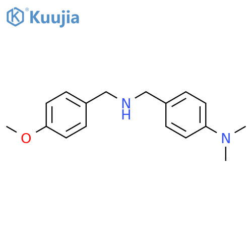 {4-[(4-Methoxy-benzylamino)-methyl]-phenyl}-dimethyl-amine structure