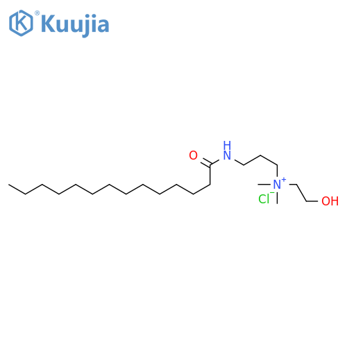 1-Propanaminium, N-(2-hydroxyethyl)-N,N-dimethyl-3-[(1-oxo-tetradecyl)amino]-, chloride structure