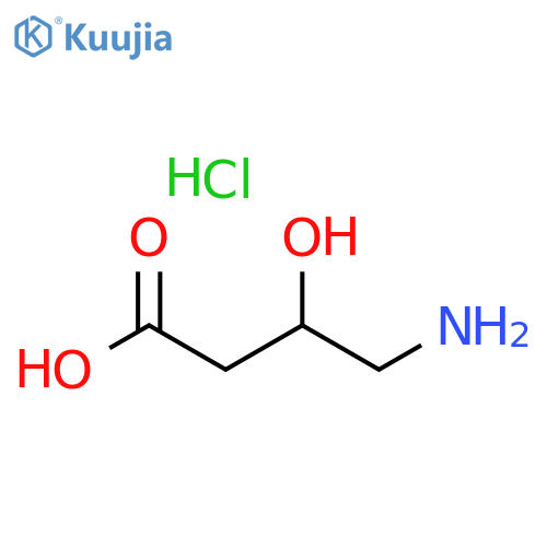 4-amino-3-hydroxybutanoic acid hydrochloride structure